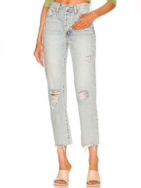 Pistola Charlie High Rise Straight in Hysteria Distressed Size 29 Jeans